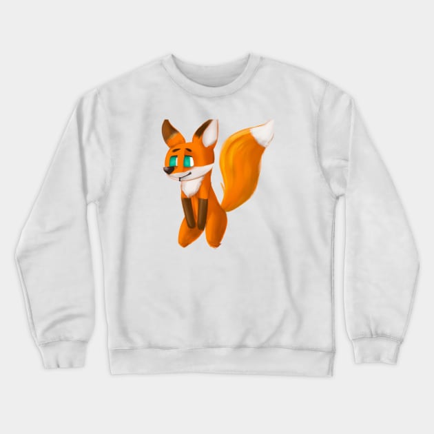 Cute Fox Drawing Crewneck Sweatshirt by Play Zoo